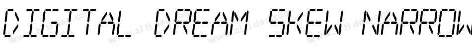 Digital dream Skew Narrow字体转换